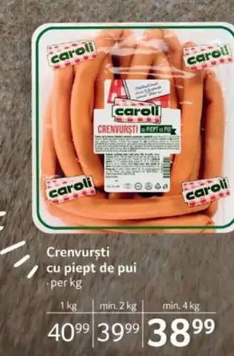 Selgros Crenvurşti cu piept de pui Ofertă