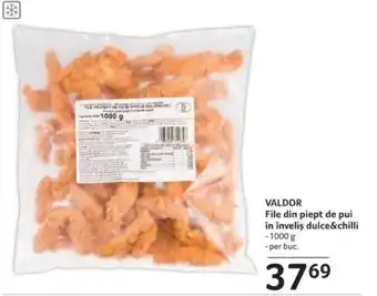 Selgros VALDOR File din piept de pui în înveliş dulce&chilli Ofertă