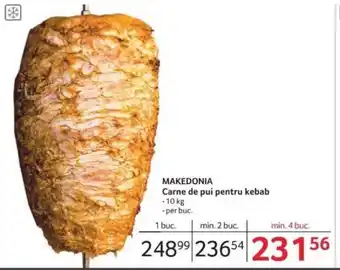 Selgros MAKEDONIA Carne de pui pentru kebab Ofertă