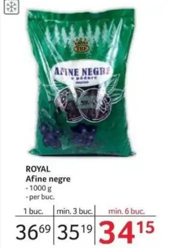 Selgros ROYAL Afine negre Ofertă