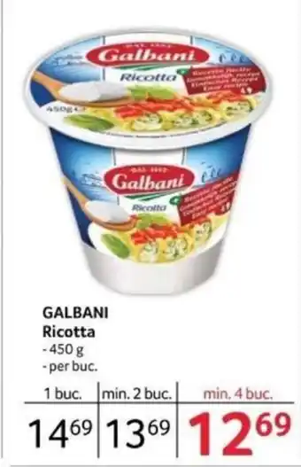 Selgros GALBANI Ricotta Ofertă