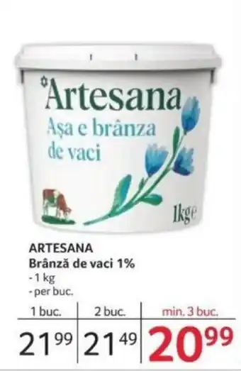 Selgros ARTESANA Brânză de vaci 1% Ofertă