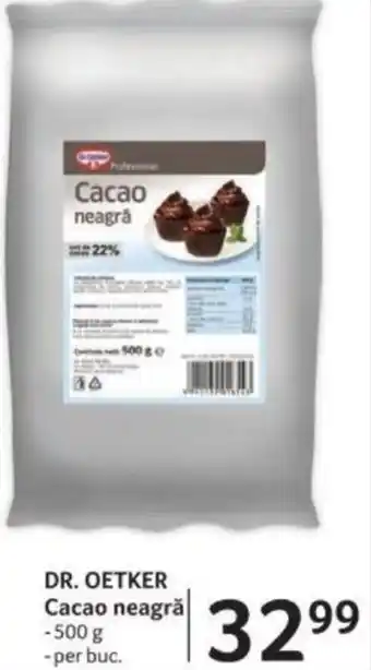 Selgros DR. OETKER Cacao neagră Ofertă