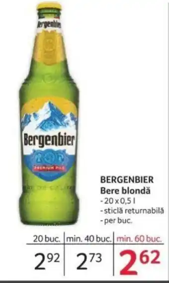 Selgros BERGENBIER Bere blondă Ofertă