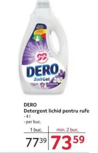 Selgros DERO Detergent lichid pentru rufe Ofertă