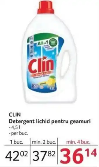 Selgros CLIN Detergent lichid pentru geamuri Ofertă