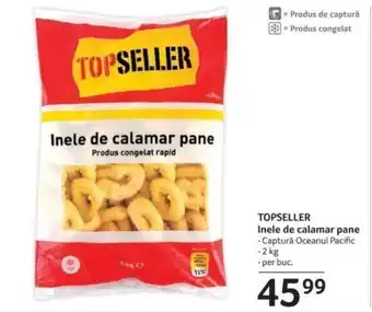 Selgros TOPSELLER Inele de calamar pane Ofertă