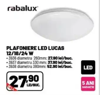 Ambient PLAFONIERE LED LUCAS 12/18/24W Ofertă