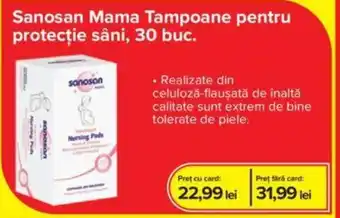 Sanosan Mama Tampoane pentru protecţie sâni, 30 buc.