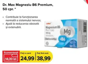 Dr.Max Dr. Max Magneziu B6 Premium, 50 cpr. Ofertă