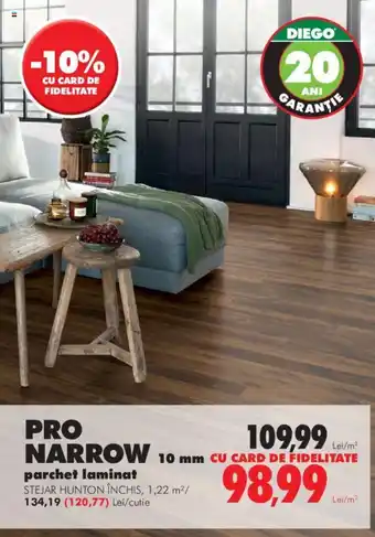 PRO NARROW parchet laminat STEJAR HUNTON ÎNCHIS