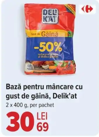 Carrefour Bază pentru mâncare cu gust de găină, Delik'at Ofertă