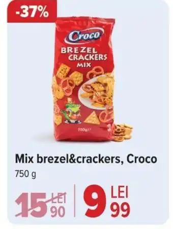 Mix brezel&crackers, Croco