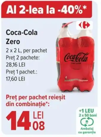 Carrefour Coca-Cola Zero Ofertă