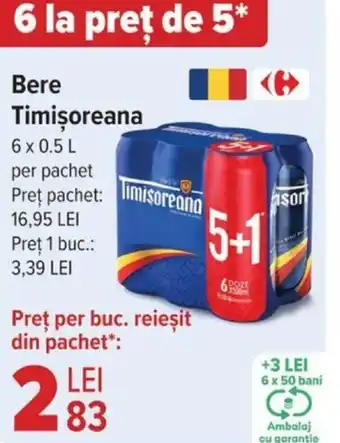 Carrefour Bere Timişoreana Ofertă