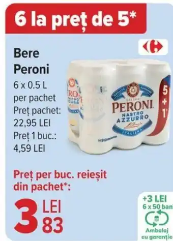 Carrefour Bere Peroni Ofertă