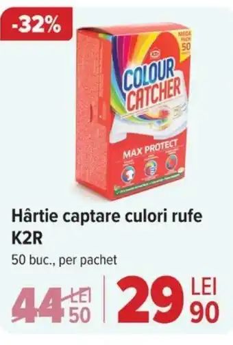 Carrefour Hârtie captare culori rufe K2R Ofertă