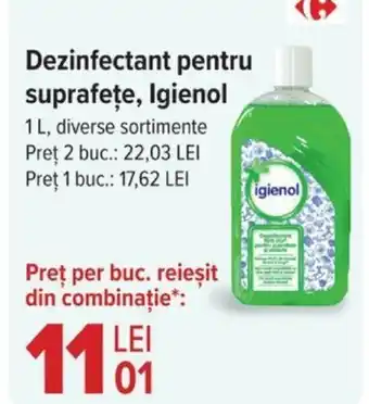 Carrefour Dezinfectant pentru suprafețe, Igienol Ofertă
