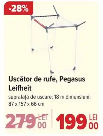 Carrefour Uscător de rufe, Pegasus Leifheit Ofertă