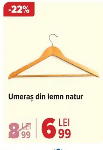 Umeraş din lemn natur