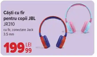 Carrefour Căşti cu fir pentru copii JBL JR310 Ofertă