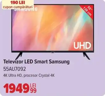 Carrefour Televízor LED Smart Samsung 55AU7092 Ofertă