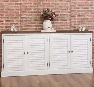 Favi Bufet cu 4 usi, blat stejar, Colectia Shutter cu finisaj Triplu color Ofertă