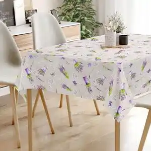 Favi Goldea față de masă decorativă loneta - lavandă înflorită 120 x 200 cm Ofertă