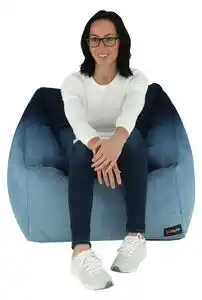 Favi Fotoliu puf Karani (albastru). 1016366 Ofertă