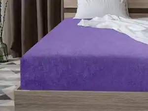 Favi Cearsaf Frotir cu elastic EXCLUSIVE 180 x 200 cm mov inchis Ofertă