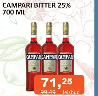 Unicarm CAMPARI BITTER 25% 700 ML Ofertă