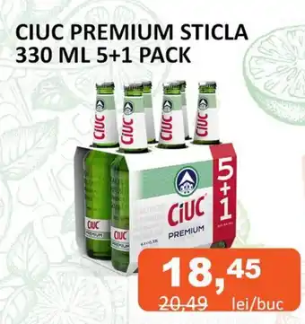 Unicarm CIUC PREMIUM STICLA 330 ML 5+1 PACK Ofertă