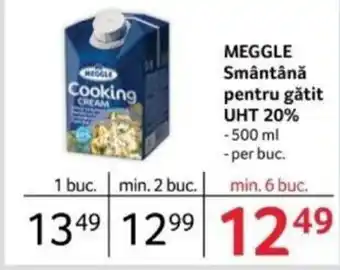 Selgros MEGGLE Smântână pentru gătit UHT 20% Ofertă
