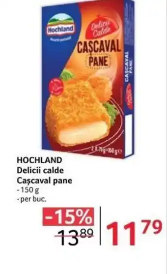 Selgros HOCHLAND Delicii calde Caşcaval pane Ofertă