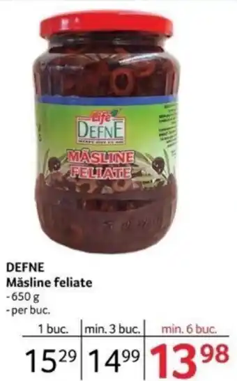 Selgros DEFNE Măsline feliate Ofertă