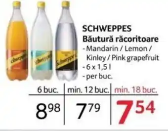 Selgros SCHWEPPES Băutură răcoritoare Ofertă