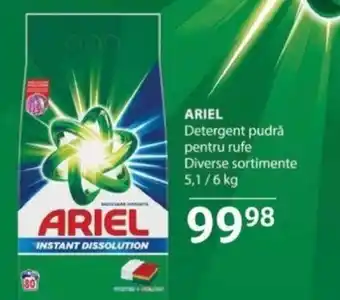Selgros ARIEL Detergent pudră pentru rufe Ofertă