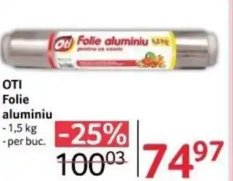 Selgros OTI Folie aluminiu Ofertă