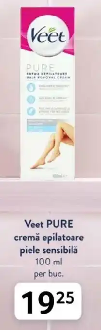 Veet PURE cremă epilatoare piele sensibilă