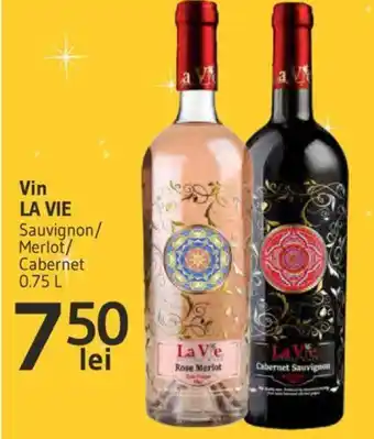 Supeco Vin LA VIE Sauvignon/ Merlot/ Cabernet 0.75 L Ofertă