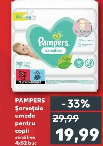 Kaufland PAMPERS Şerveţele umede pentru copii Ofertă