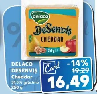 Kaufland DELACO DESENVIŞ Cheddar Ofertă