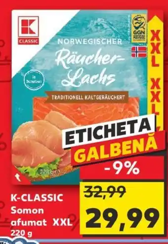 Kaufland K-CLASSIC Somon afumat XXL 220 g Ofertă