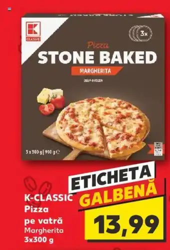 Kaufland K-CLASSIC Pizza pe vatră Margherita 3x300 g Ofertă
