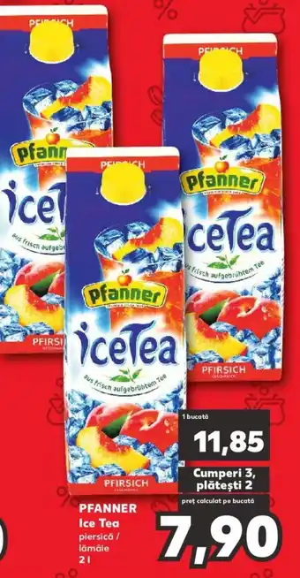 Kaufland PFANNER Ice Tea piersică / lămâie 2L Ofertă