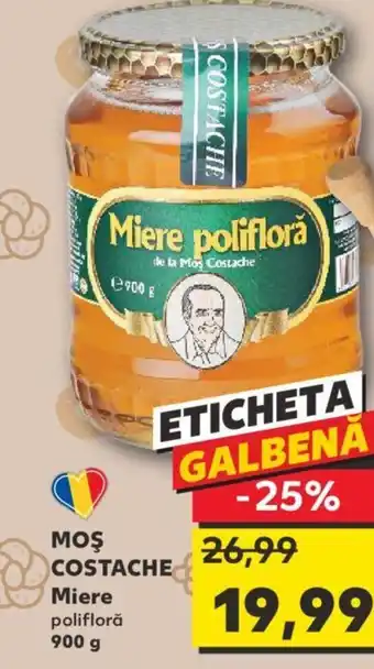 Kaufland MOŞ COSTACHE Miere polifloră 900 g Ofertă