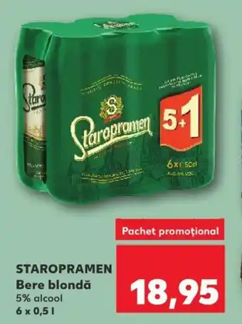 Kaufland STAROPRAMEN Bere blondă Ofertă
