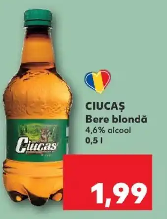 Kaufland CIUCAŞ Bere blondă 4,6% alcool 0.5L Ofertă
