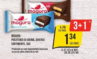 Mega Image MĂGURA PRĂJITURĂ CU CREMĂ, DIVERSE SORTIMENTE, 35G Ofertă