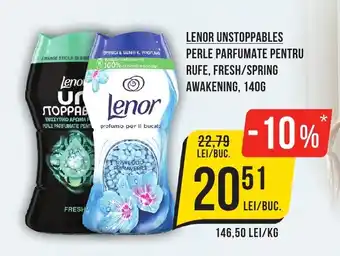 Mega Image LENOR UNSTOPPABLES PERLE PARFUMATE PENTRU RUFE, FRESH/SPRING AWAKENING, 140G Ofertă